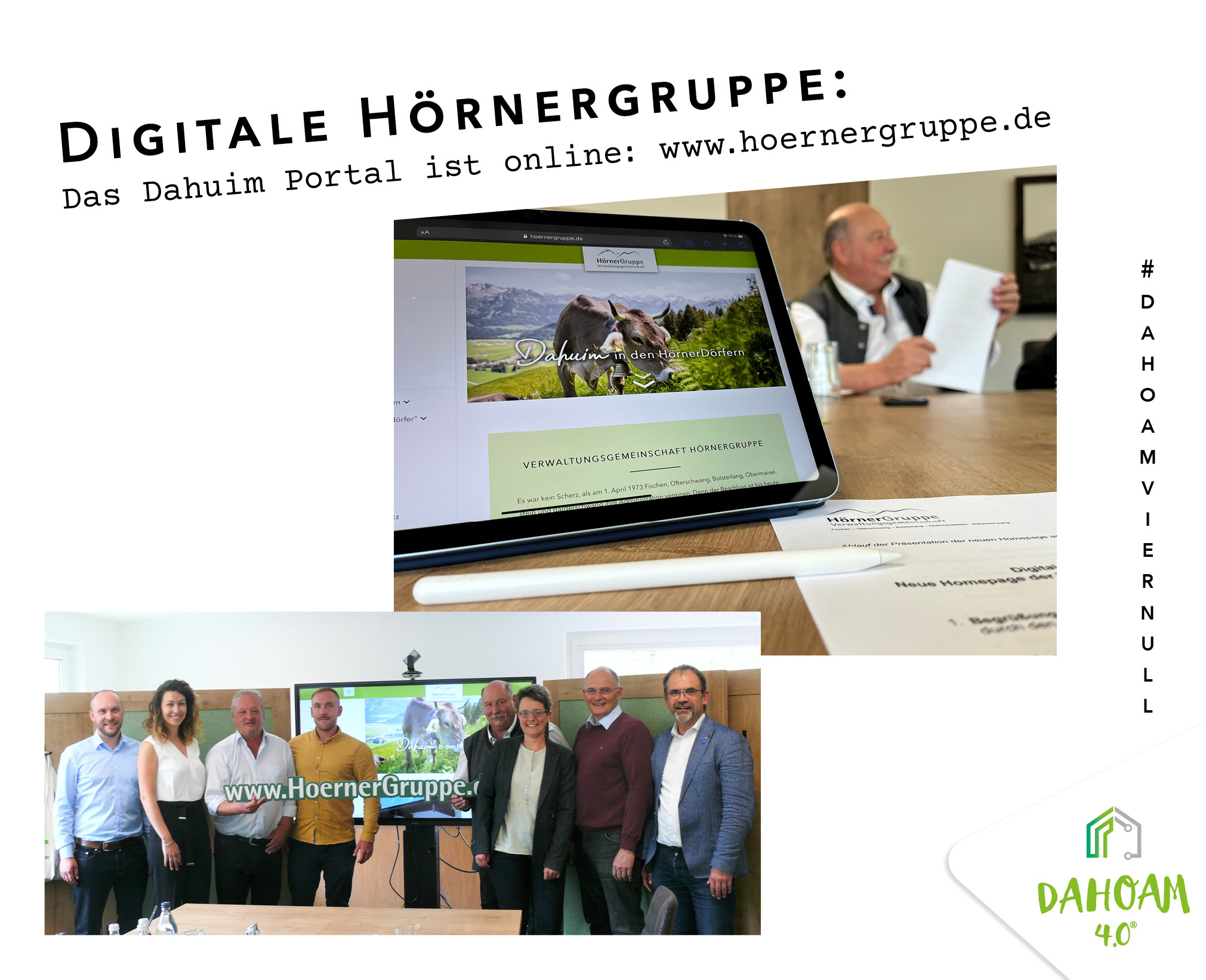 Digitale Hörnergruppe –  Neue Homepage der Verwaltungsgemeinschaft ist online